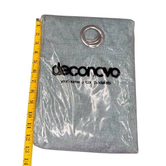 Deconovo Curtain Panel Set of 2 Teal 42"W x 84"H Ring Eyelet - Picture 7 of 10